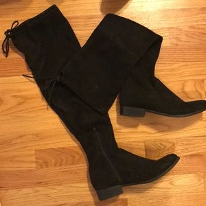 Black over the knee boots